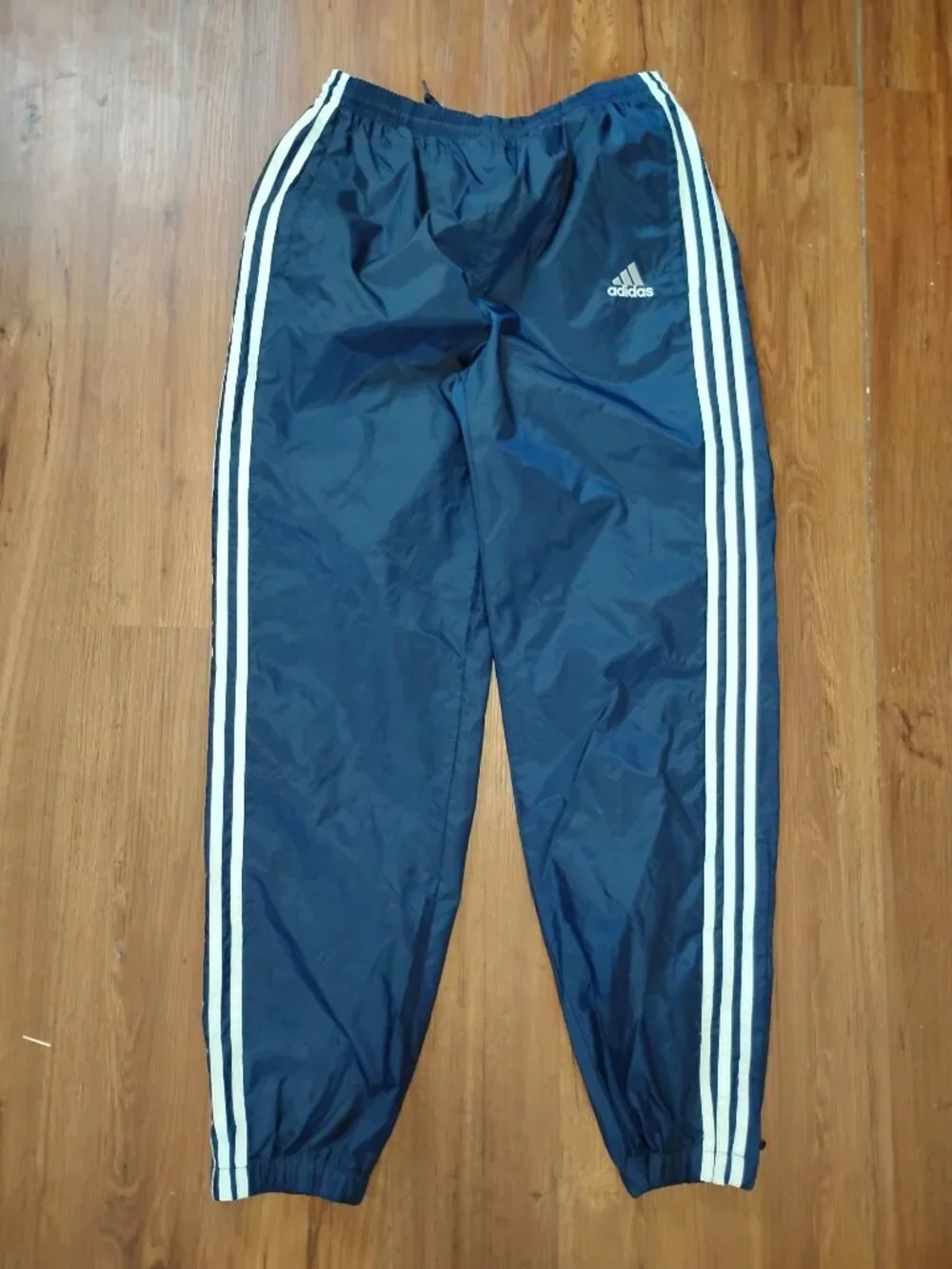 Vintage 90s Adidas 3 Stripe Wind Pants Joggers Trainers